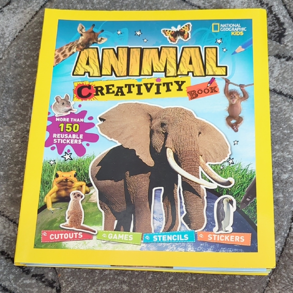 National Geographic Animal Creativity Book - With Stickers